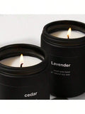 Vela aromática envase negro