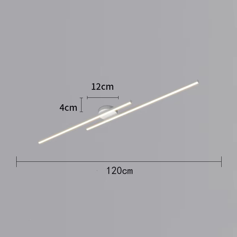Lámpara de techo LED alargada
