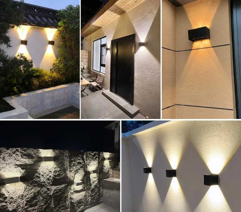 Lampara de pared plana para interior y exterior