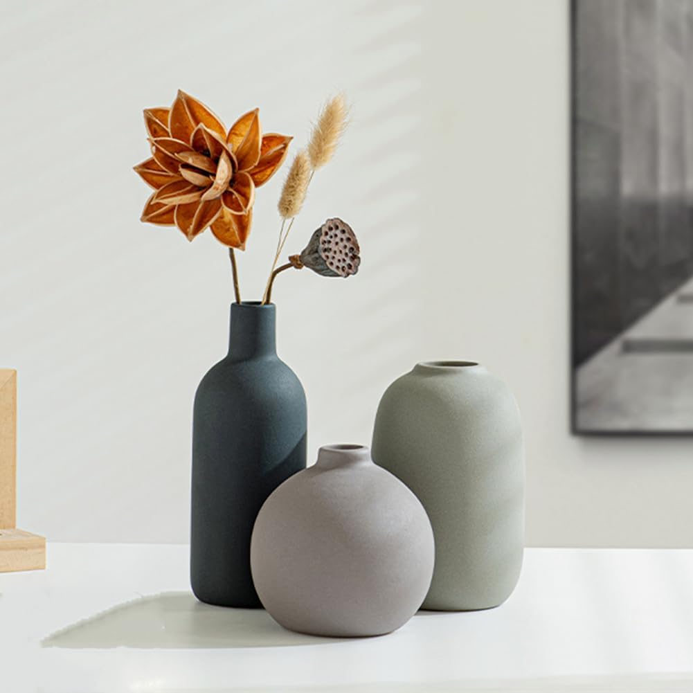 Juego de 3 jarrones decoración