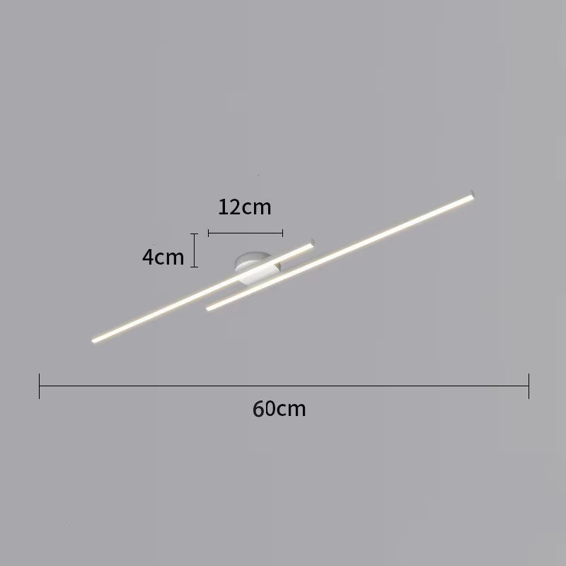 Lámpara de techo LED alargada
