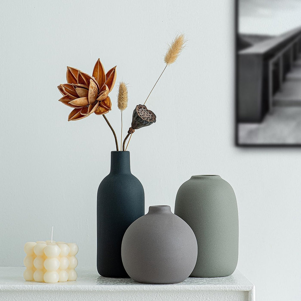 Juego de 3 jarrones decoración