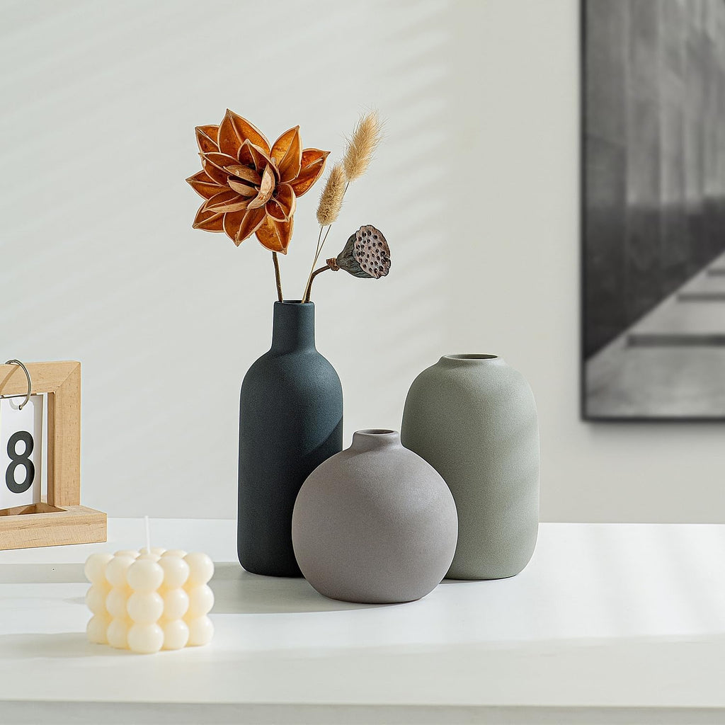 Juego de 3 jarrones decoración