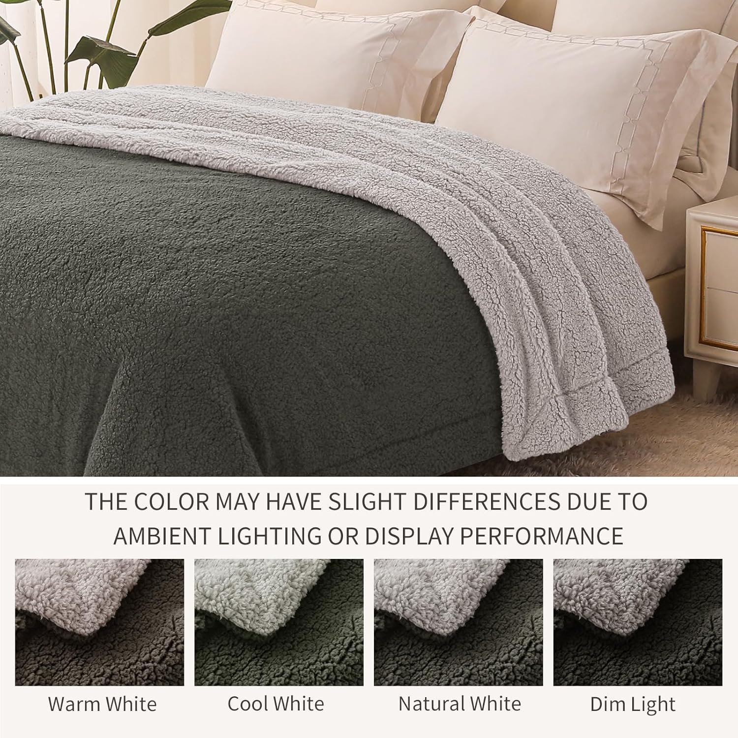 Manta polar 130X150 gris 