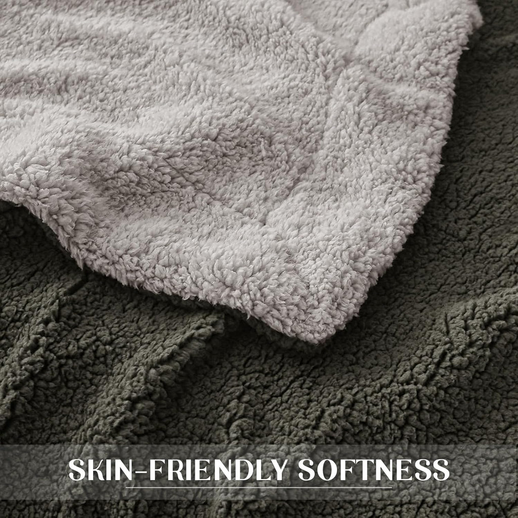 Manta polar 130X150 gris 