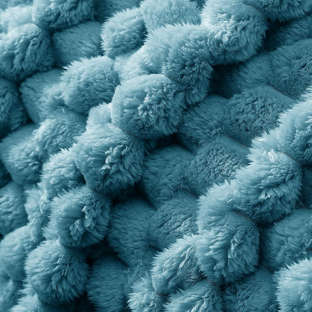 Manta abultada 130 X 150 azul pizarra