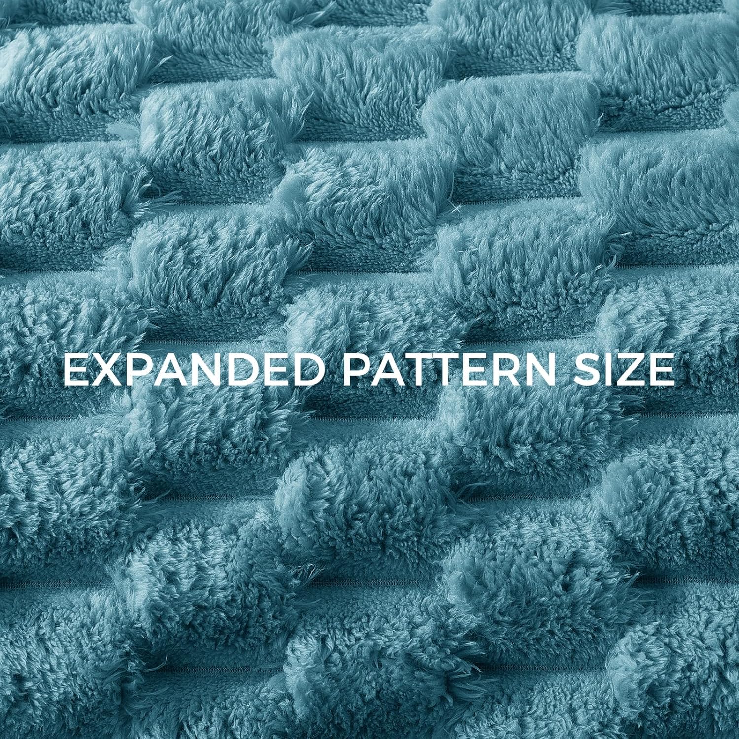 Manta abultada 130 X 150 azul pizarra