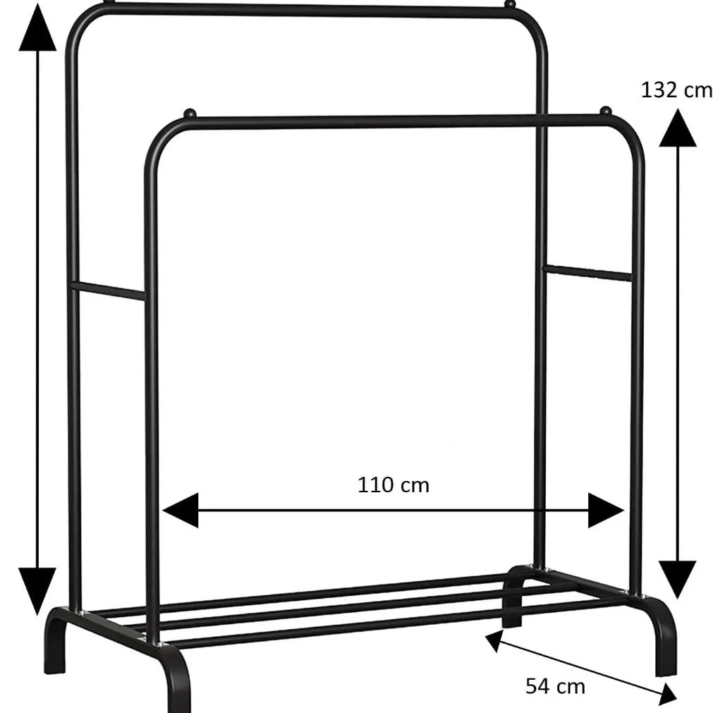 Perchero burro con doble altura