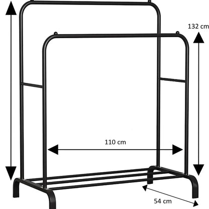 Perchero burro con doble altura