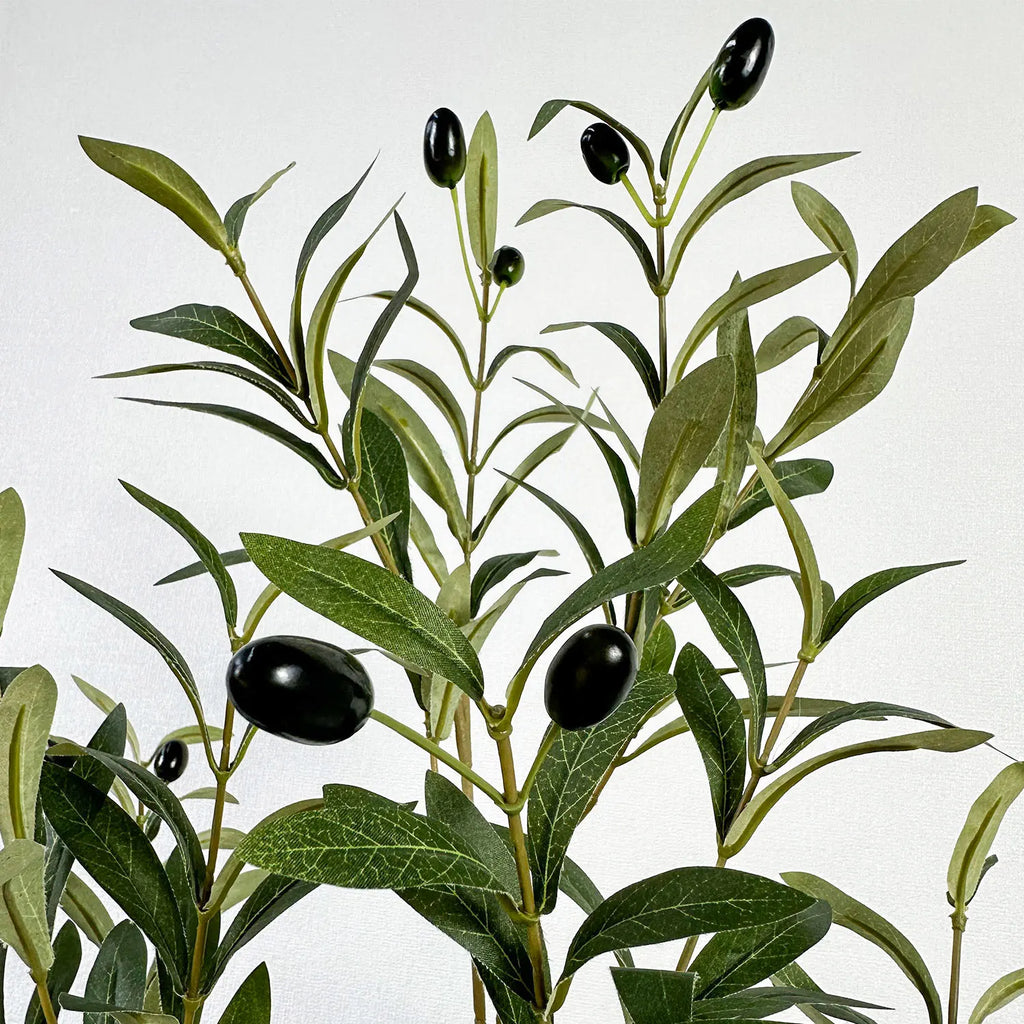 65-200CM Artificial Olive Plant Tree High Branches Faux Plant Plastic Leaf Ornamental Indoor Artificial Plant for Home Decor
