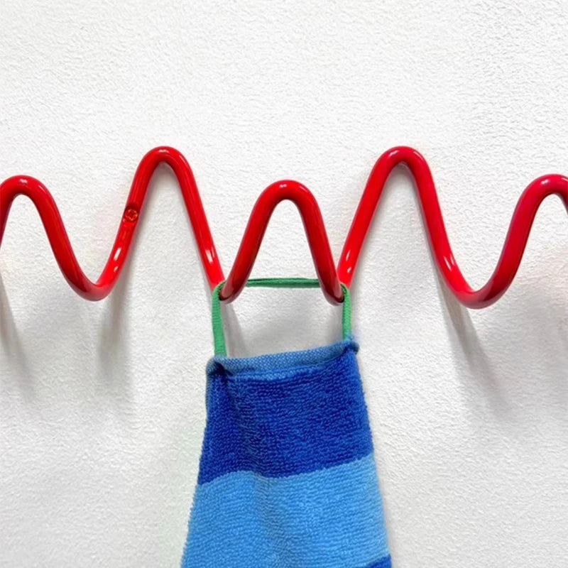 Perchero ondulado pared