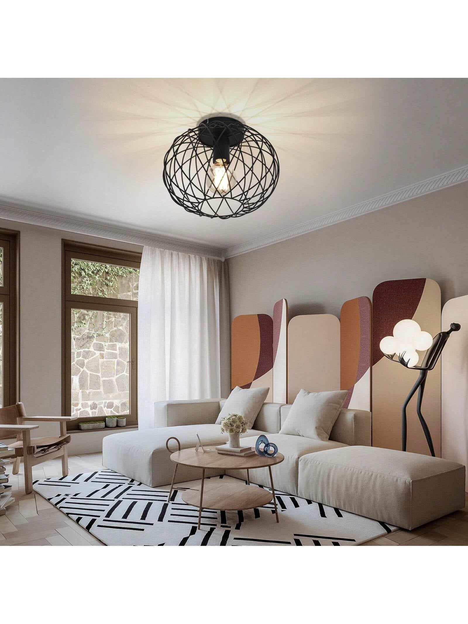 Lampara para techo esférica.