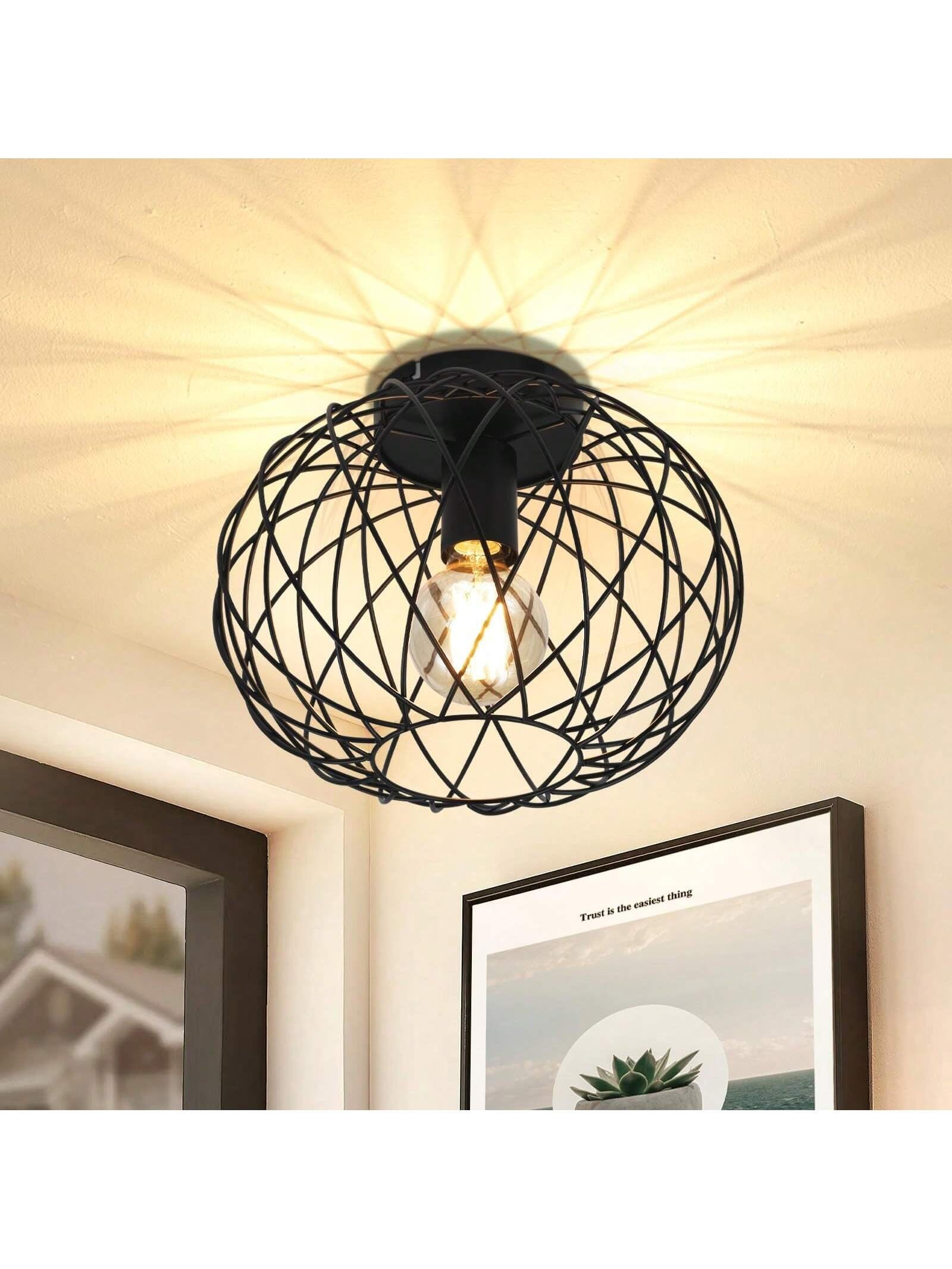 Lampara para techo esférica.